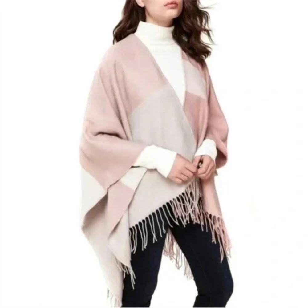 Soia & Kao Mirel Woven Scarfigan with Fringe